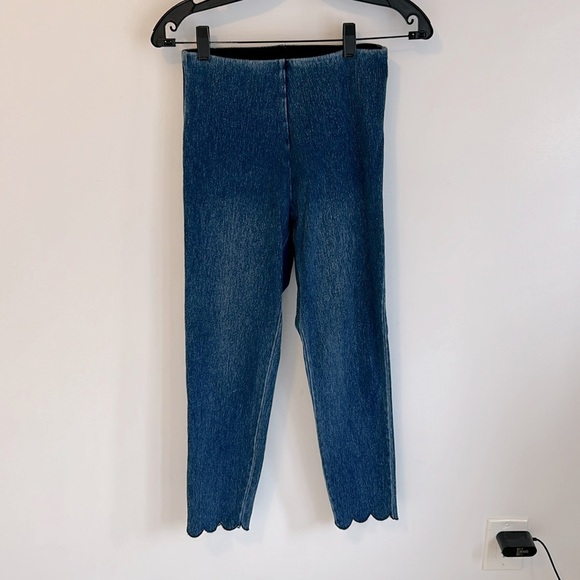 Lysse Scallop Hem Ankle Jeggings - Picture 4 of 10